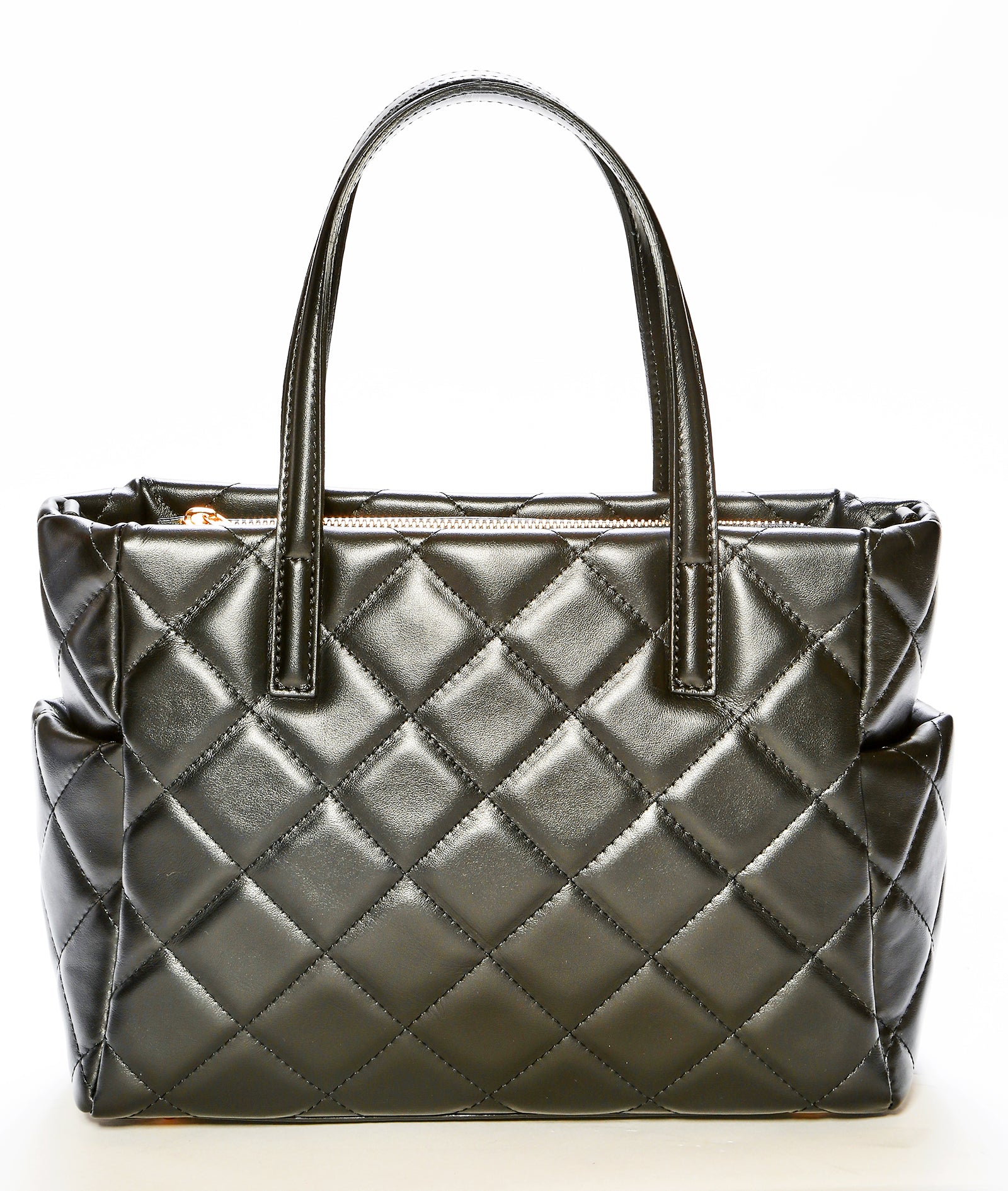 Rosette Quilted Handbag