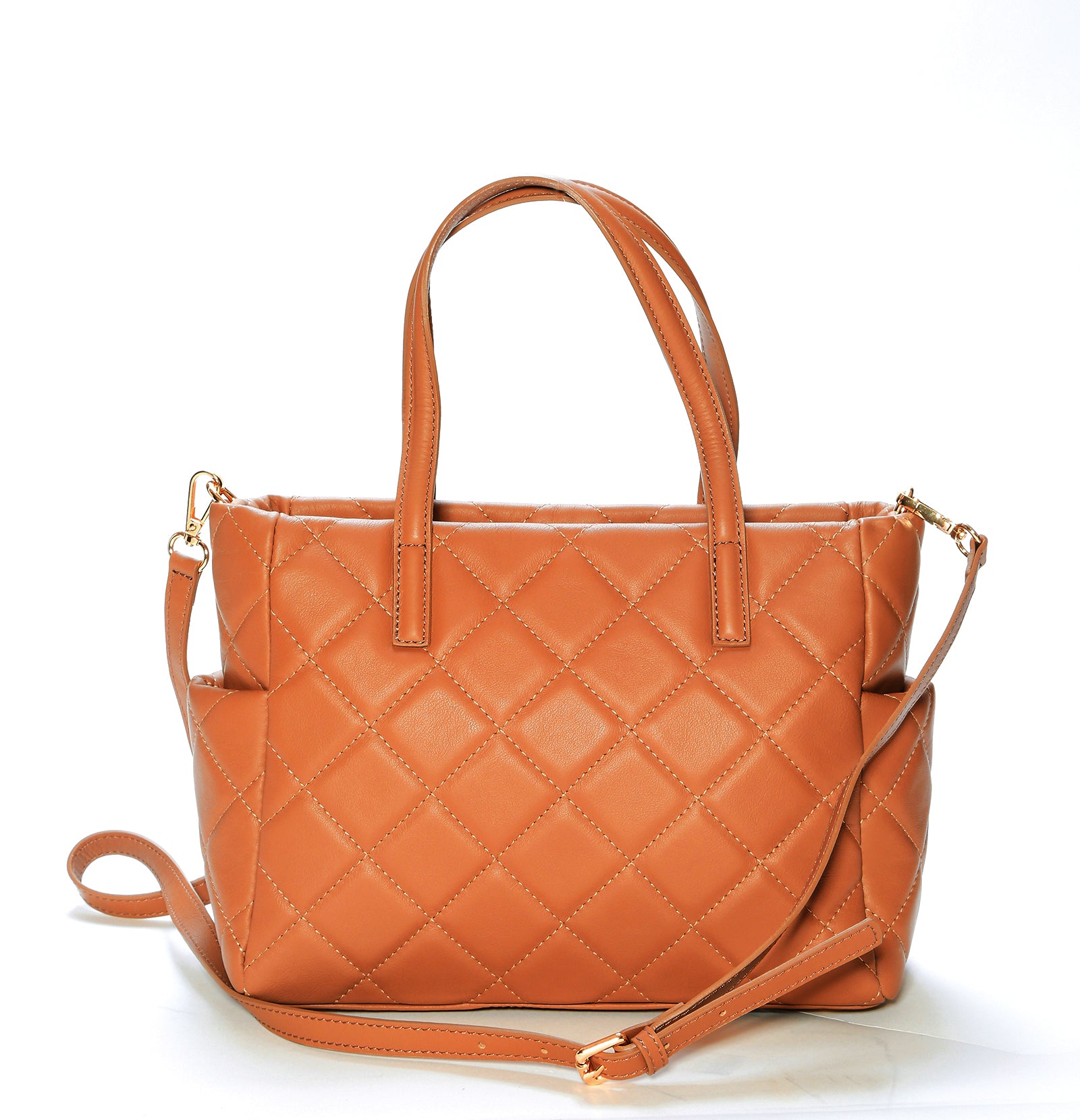 Rosette Quilted Handbag