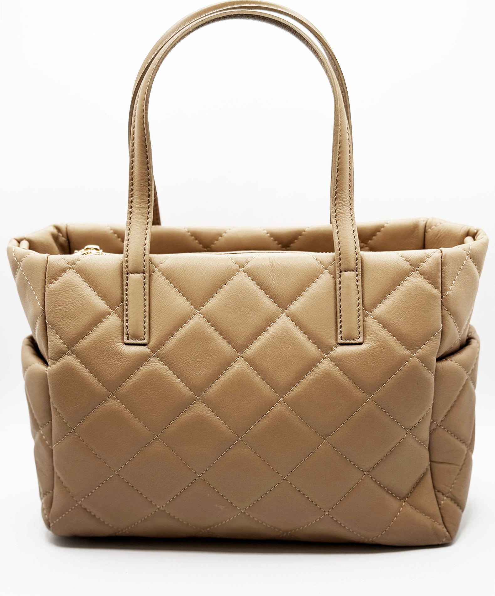 Rosette Quilted Handbag